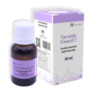 Prevalent VarnishGuard F cavity varnish with fluoride for dentin protection and sealing