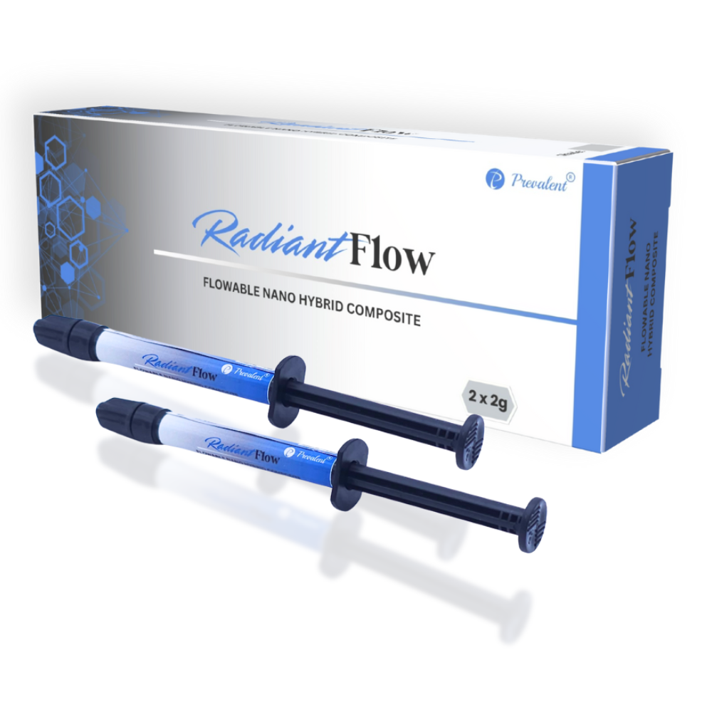 Radiant Flow-nano hybrid flowable composite 2x2g syringes by Prevalent
