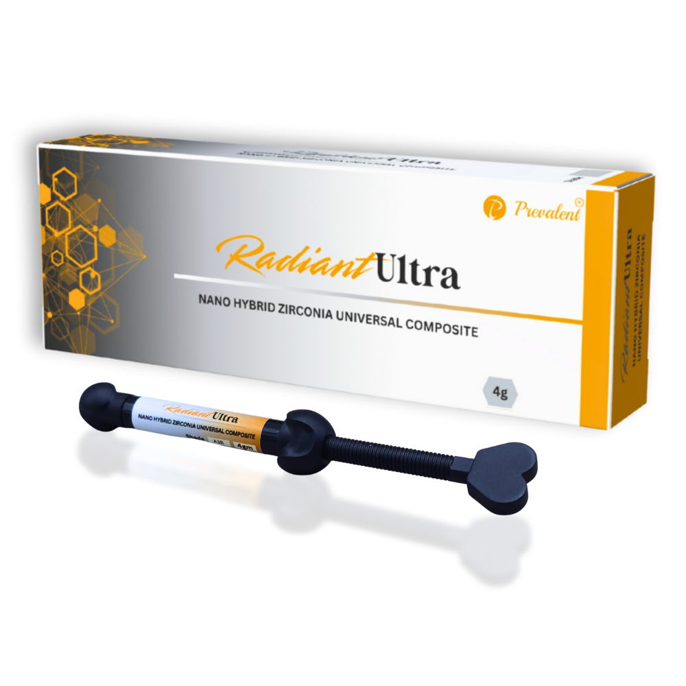 Radiant Ultra nano hybrid zirconia universal composite 4g syringe packable consistency